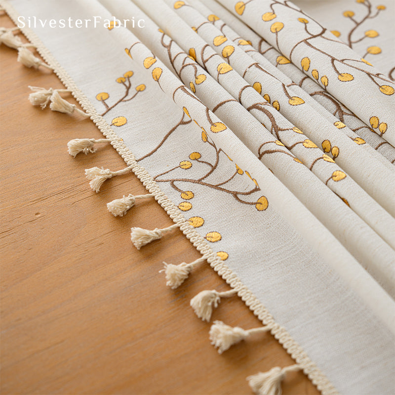 Fall Rectangle Tablecloth丨Embroidered Tablecloth