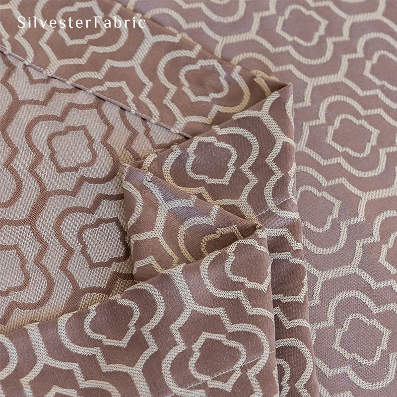 Red Farmhouse Pattern Curtain