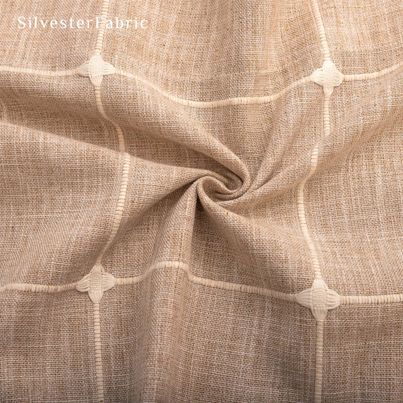 Close‑up of Beige Cafe Curtain corner