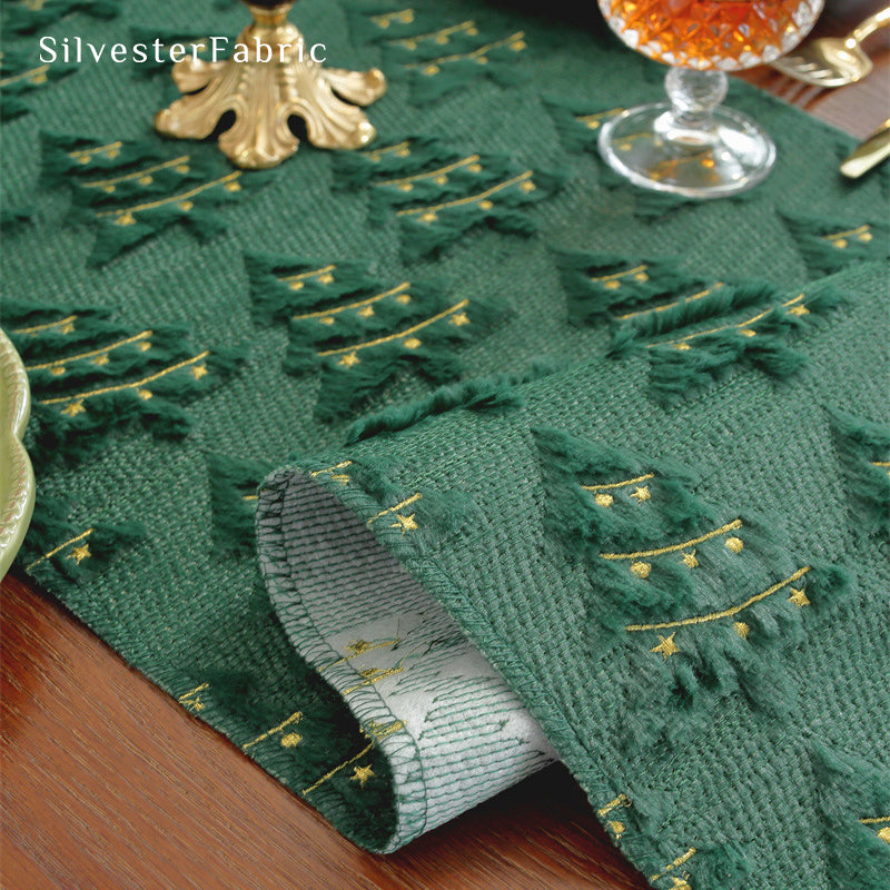 Green Christmas Small Table Runner