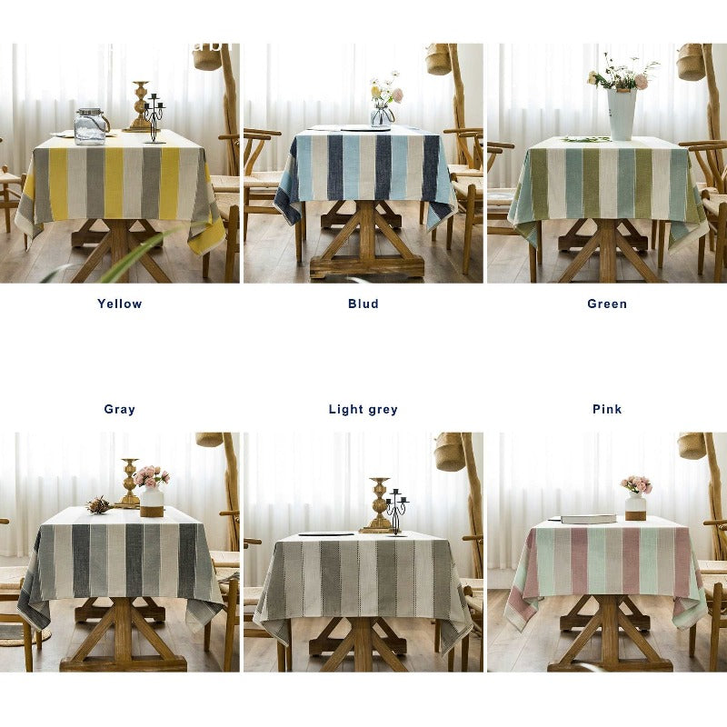 Striped Tablecloth丨Small Rectangle Tablecloth