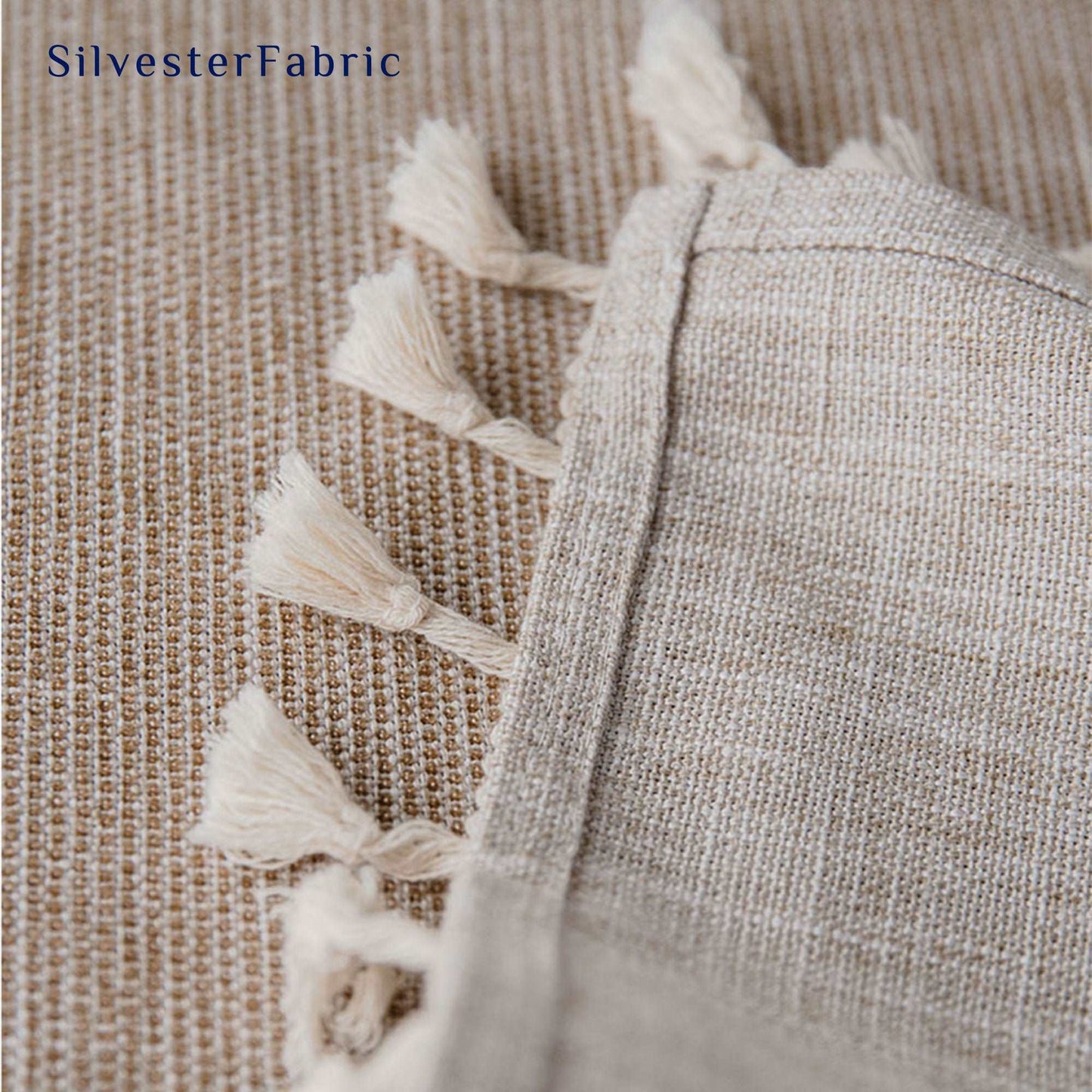 Rectangle Beige Tablecloth