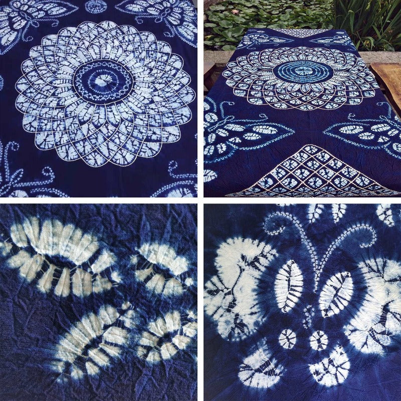 Blue Tie Dye Tablecloth丨Tie Dye Tablecloth