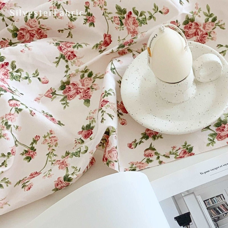 Floral Cotton Tablecloths丨Free Shipping - Silvester Fabric