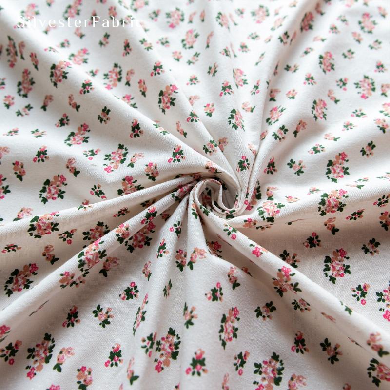 Red Floral Linen Tablecloth