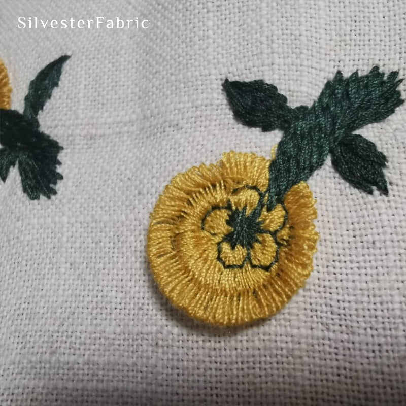 Fall Floral Tablecloth丨Best for Embroidered Tablecloth