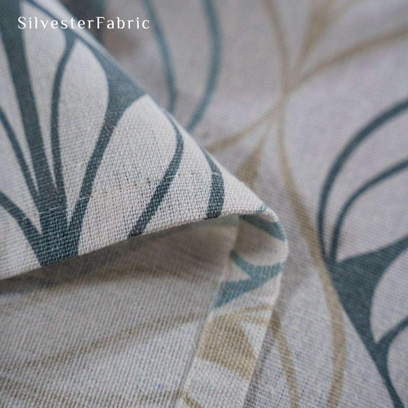 Leaf Printed Tablecloth丨Rectangular Linen Tablecloth