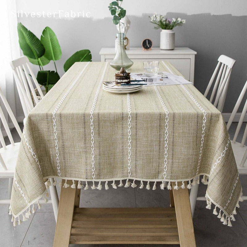 Beige Tablecloth丨Free Shipping - Silvester Fabric
