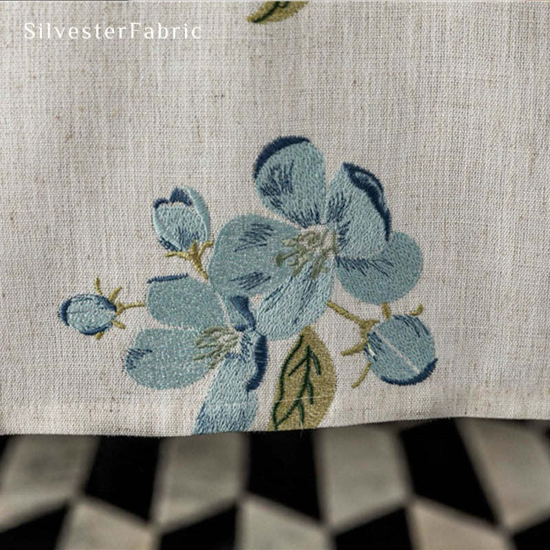 Floral Tablecloth Rectangle丨Off White Tablecloth