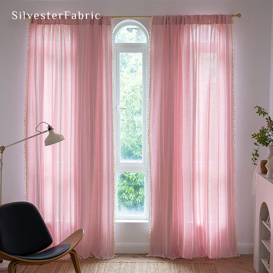 Pink Curtains - Perfect For Creating A Dreamy And Romantic Bedroom