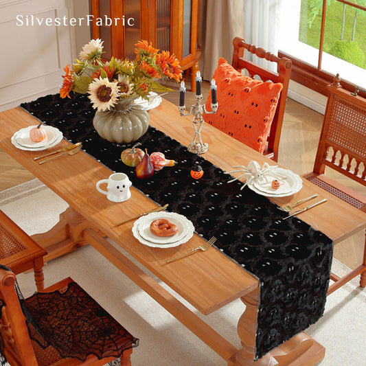 Black Halloween Table Runner
