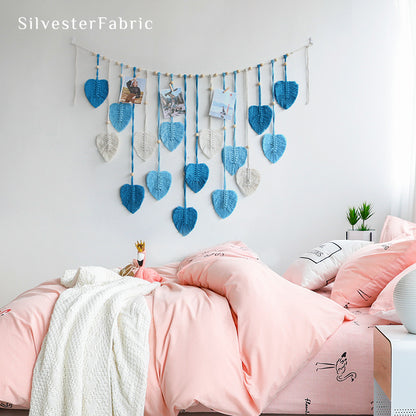 Blue Leaf Garland Hanging丨Mediterranean Wall Decor