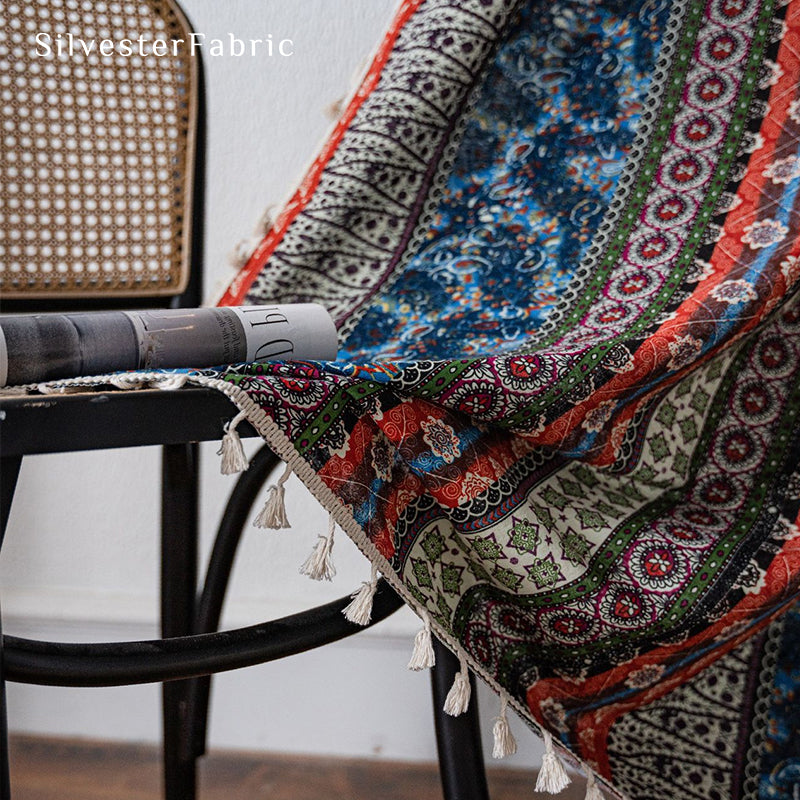  Boho Curtains​丨Floral Striped Curtains​丨American Curtains