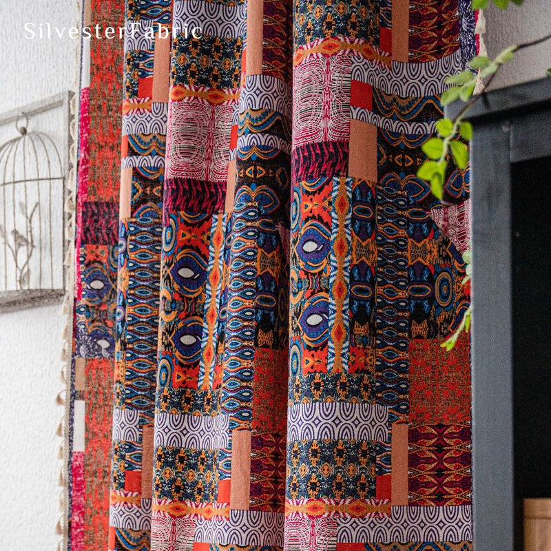  Boho Curtains​丨Farmhouse Curtains丨Ethnic Printed Curtains