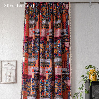  Boho Curtains​丨Farmhouse Curtains丨Ethnic Printed Curtains