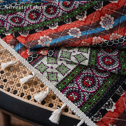  Boho Curtains​丨Floral Striped Curtains​丨American Curtains