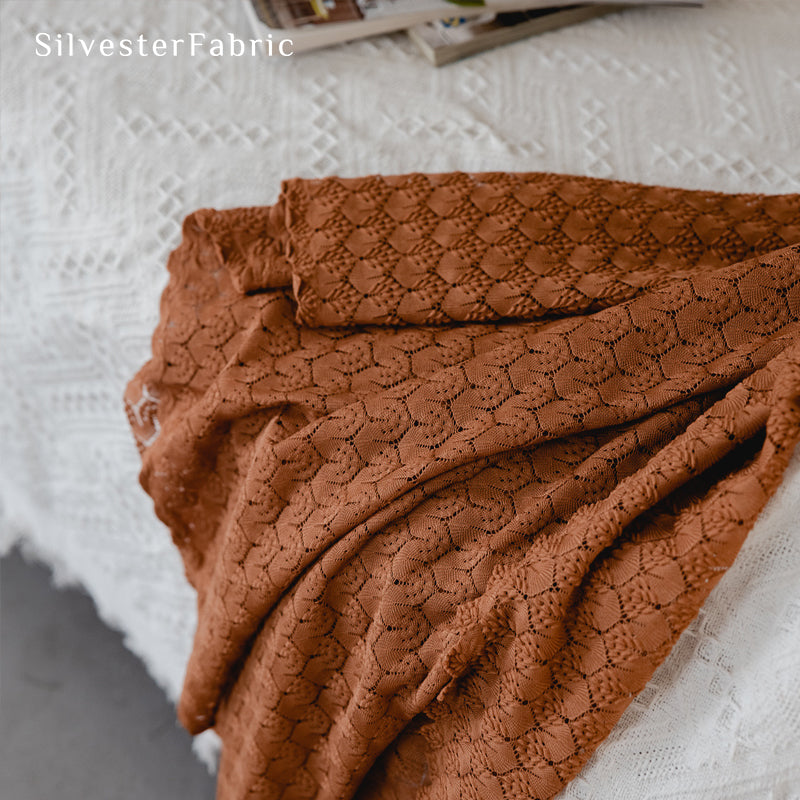 Close‑up of Brown Sheer Curtain corner