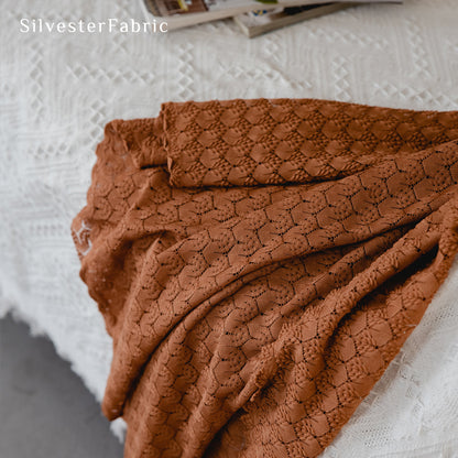 Close‑up of Brown Sheer Curtain corner