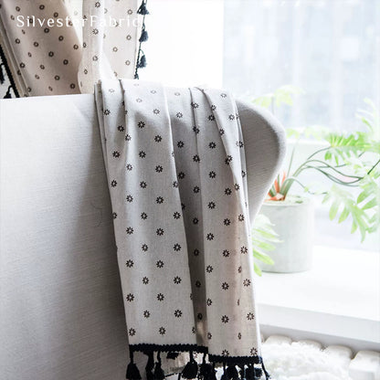 Brown Floral Curtains丨Floral Curtains丨Cute Curtains