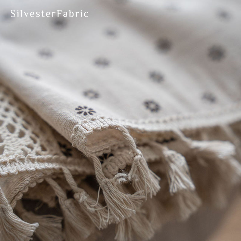 Brown Floral Curtains丨Floral Lace Curtains丨Cute Curtains