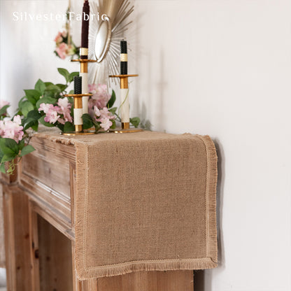 Small Burlap Table Runner