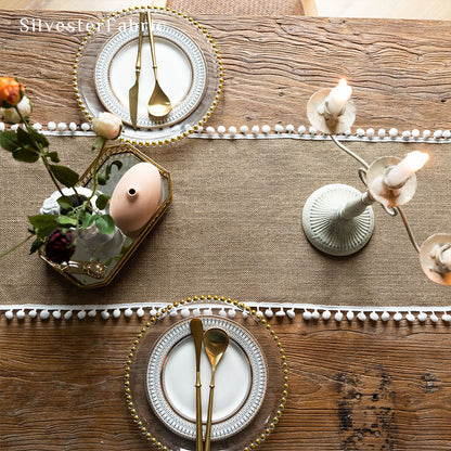 Burlap Table Runner丨Fall Table Runner丨Small Table Runner