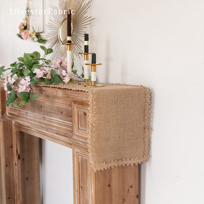 Burlap Table Runner丨Coffee Table Runner丨Table Runner