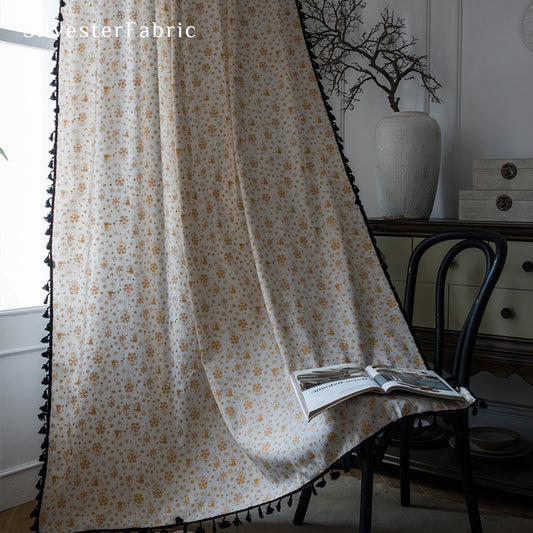 Christmas Snowflake Printed Curtains