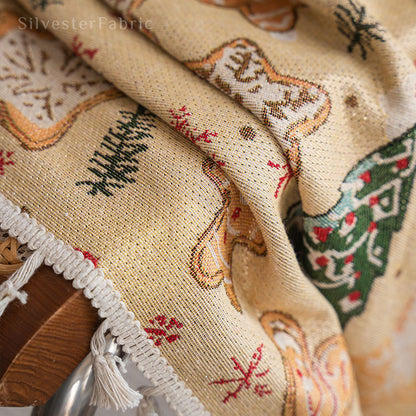 Christmas Gingerbread Man Jacquard Curtains