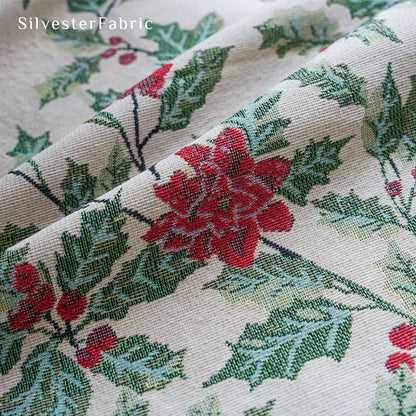 Christmas Curtains丨Floral Jacquard Curtains丨Semi Blackout Curtains