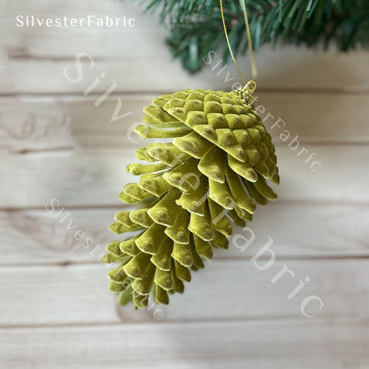 Green Pine Cone Decor丨Christmas Tree Decor