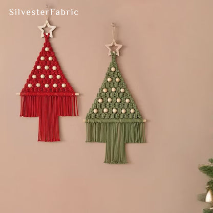 Green Christmas Tree Wall Hanging丨Holiday Wall Decor