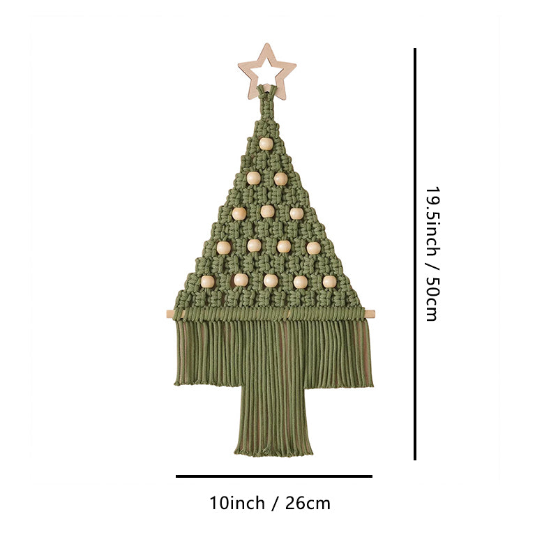 Green Christmas Tree Wall Hanging丨Holiday Wall Decor