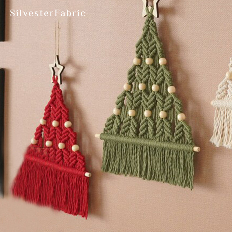 Christmas Tree Red Wall Hanging丨Holiday Wall Decor