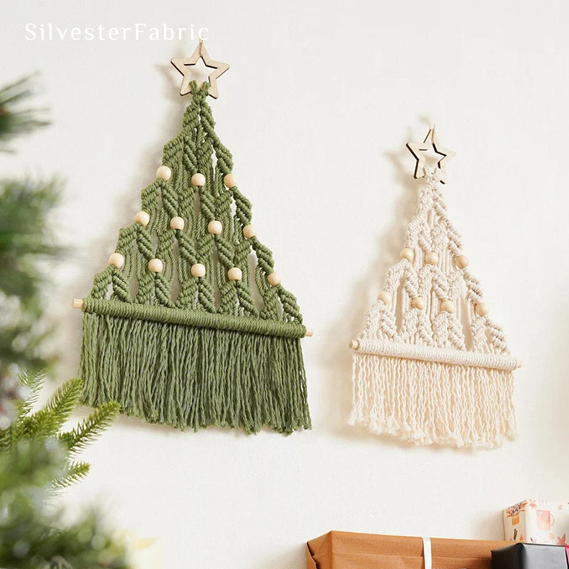 Christmas Tree White Wall Hanging丨Holiday Wall Decor