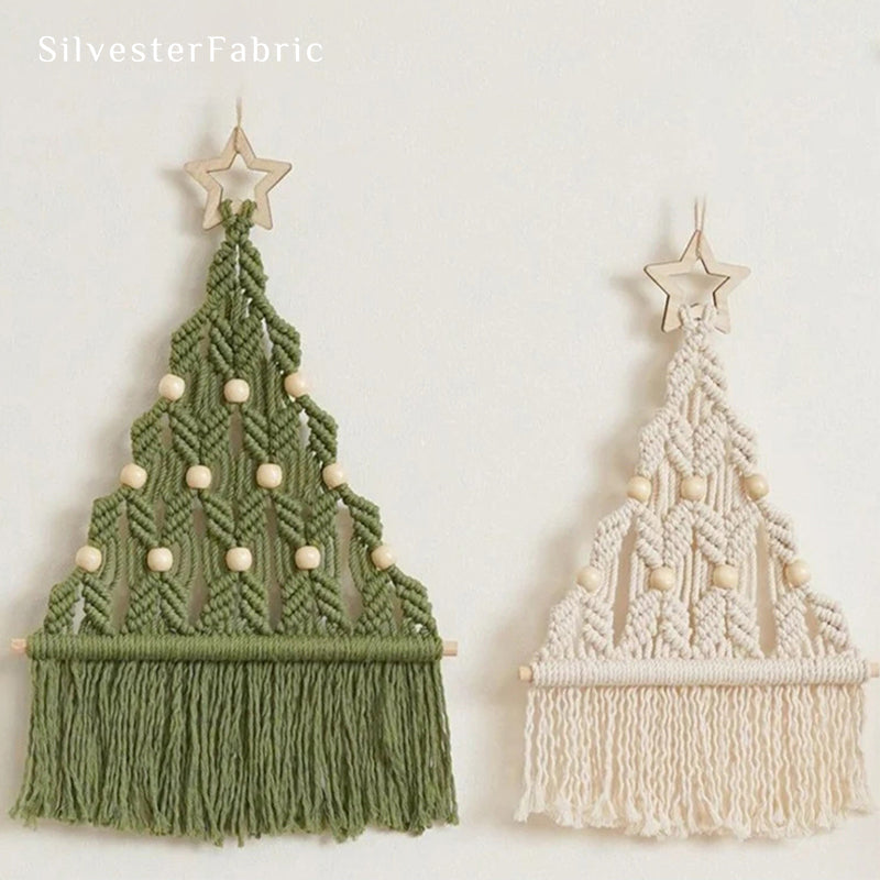 Christmas Tree White Wall Hanging丨Holiday Wall Decor