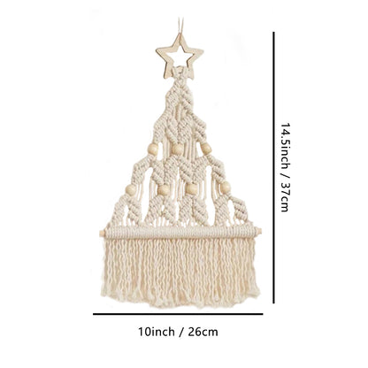 Christmas Tree White Wall Hanging丨Holiday Wall Decor