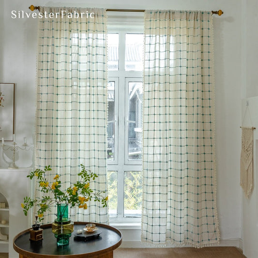 Sheer Off White Curtains