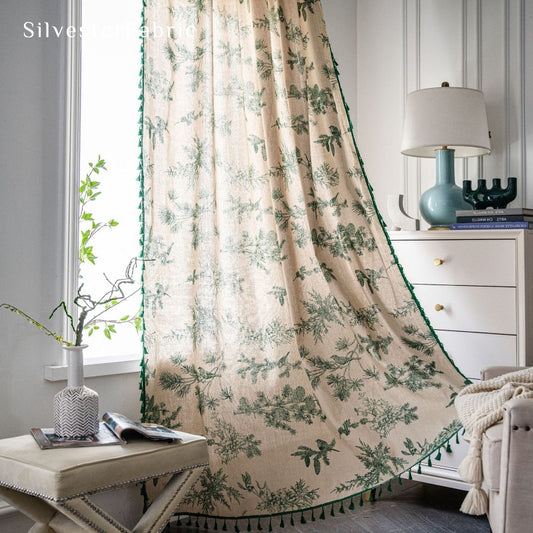 Bird Curtains丨Linen Sheer Curtains