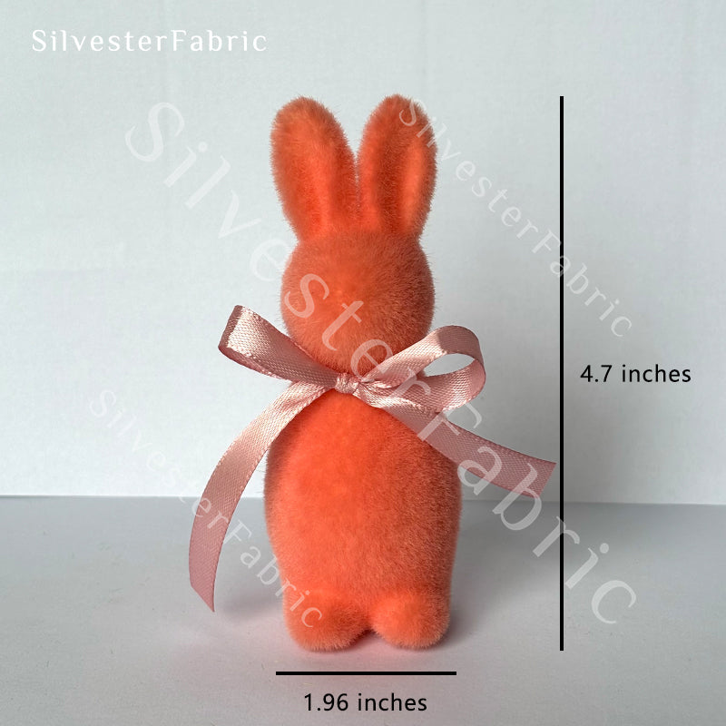 Red Flocked Bunny丨Easter Spring Decor