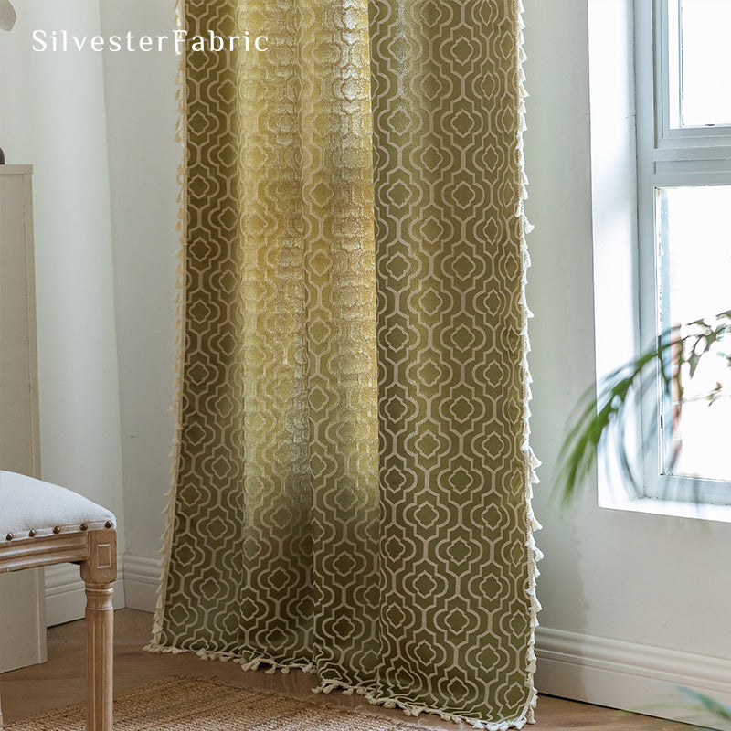 Close‑up of Yellow Curtain corner