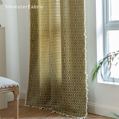 Close‑up of Yellow Curtain corner