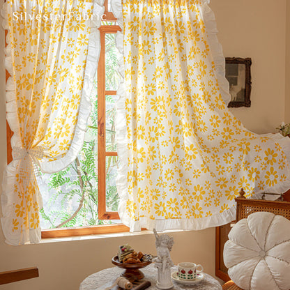 French Yellow Floral Curtains丨Gorgeous Curtains