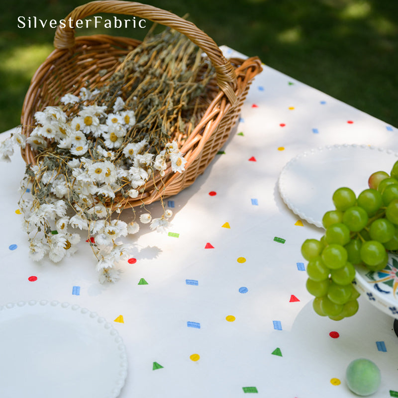 French Embroidered Tablecloth丨White Rectangle Tablecloth