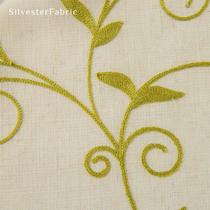 Green Farmhouse Kitchen Curtains