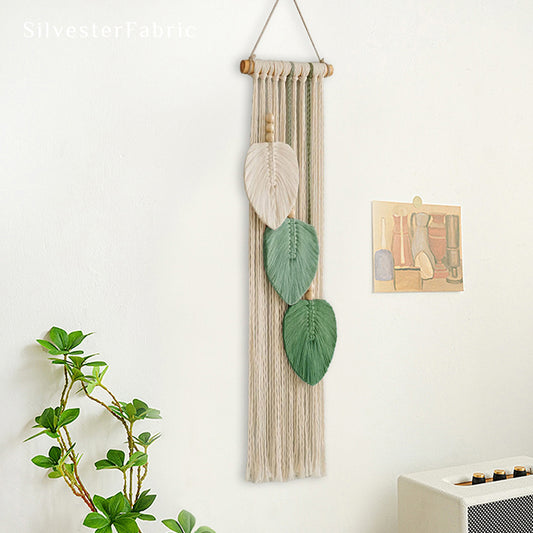 Green Leaves Wall Hangings丨Boho Room Wall Decor