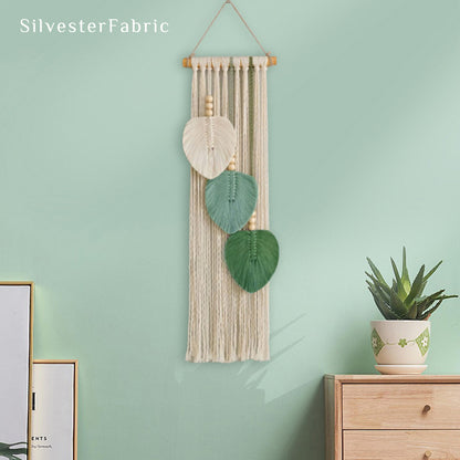 Green Leaves Wall Hangings丨Boho Room Wall Decor