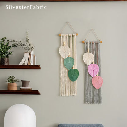 Green Leaves Wall Hangings丨Boho Room Wall Decor