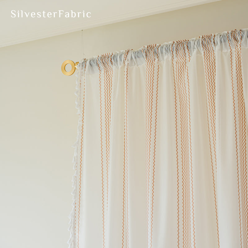 Close‑up of French Sheer Curtain corner