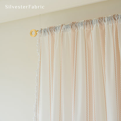 Close‑up of French Sheer Curtain corner